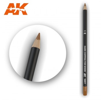 AK Watercolor Pencil Dark Chipping for Wood AK10017